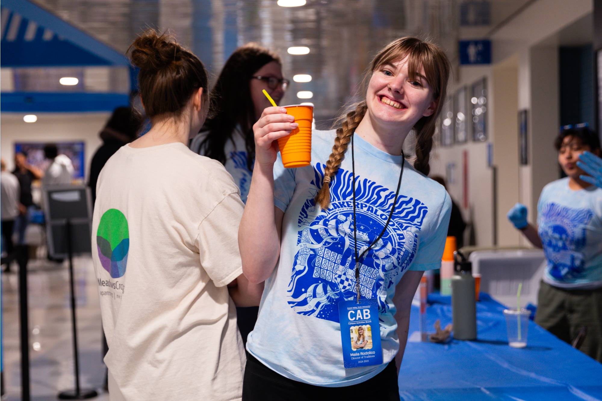 person holding cup